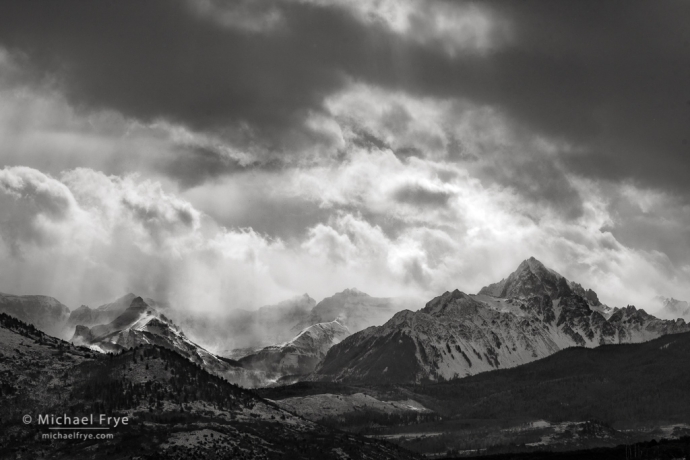 25. Storm clouds over the Sneffels Range, CO, USA