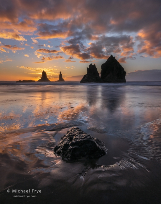 Sunset along the Oregon Coast, USA