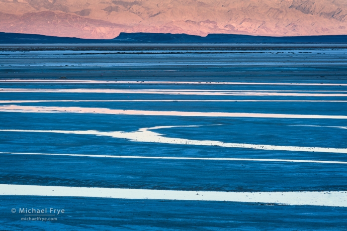 Patterns on salt flats, Death Valley NP, CA, USA