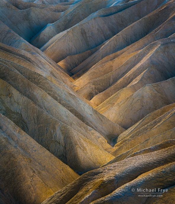Luminous ravine, Death Valley NP, CA, USA