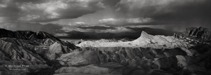 Zabriskie Point panorama, Death Valley NP, CA, USA