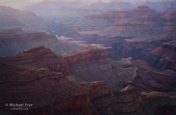 Dusk light, Grand Canyon NP, AZ, USA