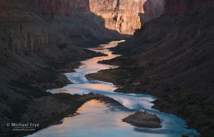 Ribbon of water, Colorado River, Grand Canyon NP, AZ, USA