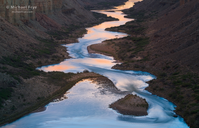 Twisting river, Grand Canyon NP, AZ, USA