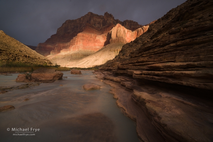 Stormy light, Little Colorado River, Grand Canyon NP, AZ, USA