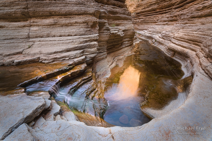 Reflections in a limestone canyon, Grand Canyon NP, AZ, USA