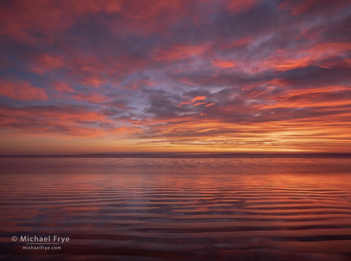 Beach at sunrise on the east coast of New Zealand