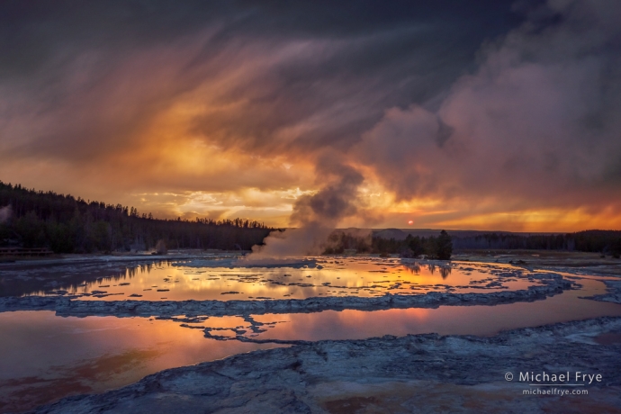 25. Stormy sunset, Yellowstone NP, WY, USA
