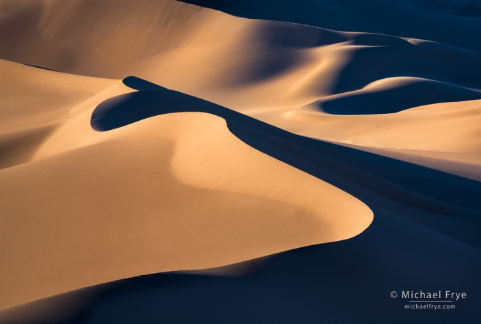 4. Curves and waves, sand dunes, Death Valley NP, CA, USA