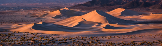 7. Last light on sand dunes, Death Valley NP, CA, USA