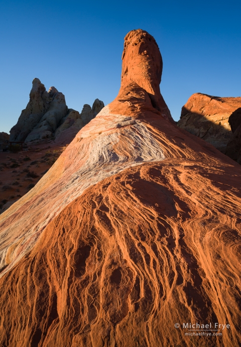 Rock formations at sunrise, Valley of Fire SP, NV, USA
