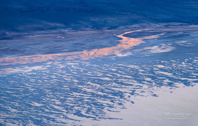 43. Salt patterns and mountain reflections, Death Valley NP, California