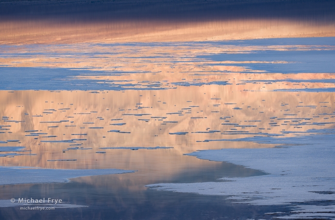 44. Salt patterns and reflections, Death Valley NP, California