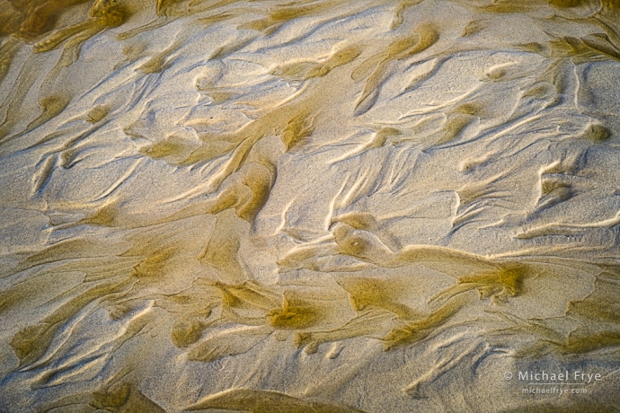 Sand patterns, Monterey Peninsula, CA, USA