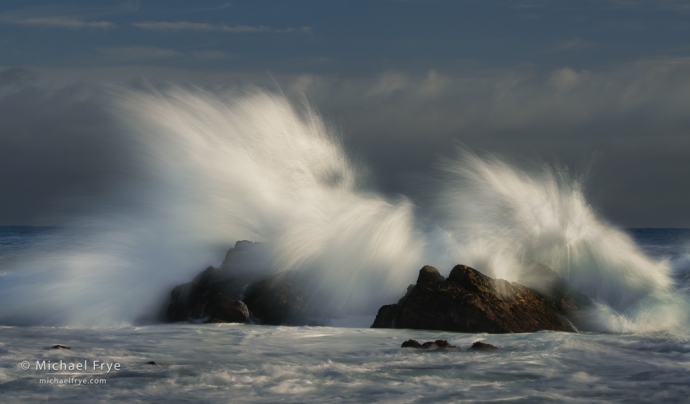 Crashing wave, Monterey Peninsula, CA, USA