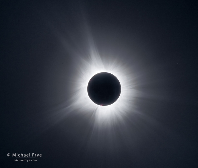 Total solar eclipse, April 8, 2024, northeast Arkansas, USA