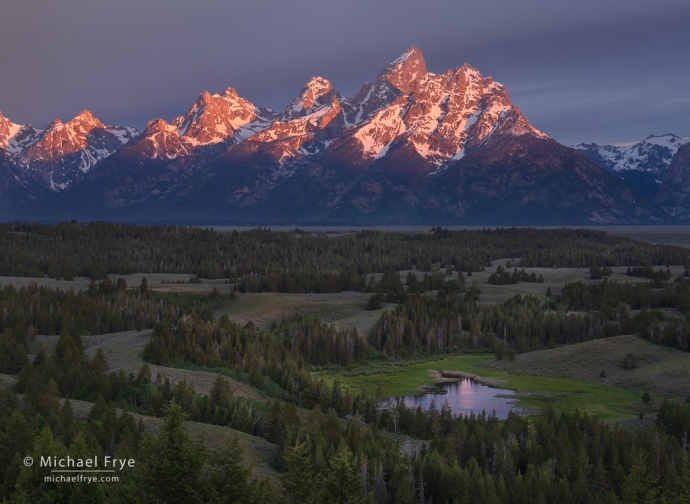The Teton Range at sunrise, Grand Teton NP, WY, USA