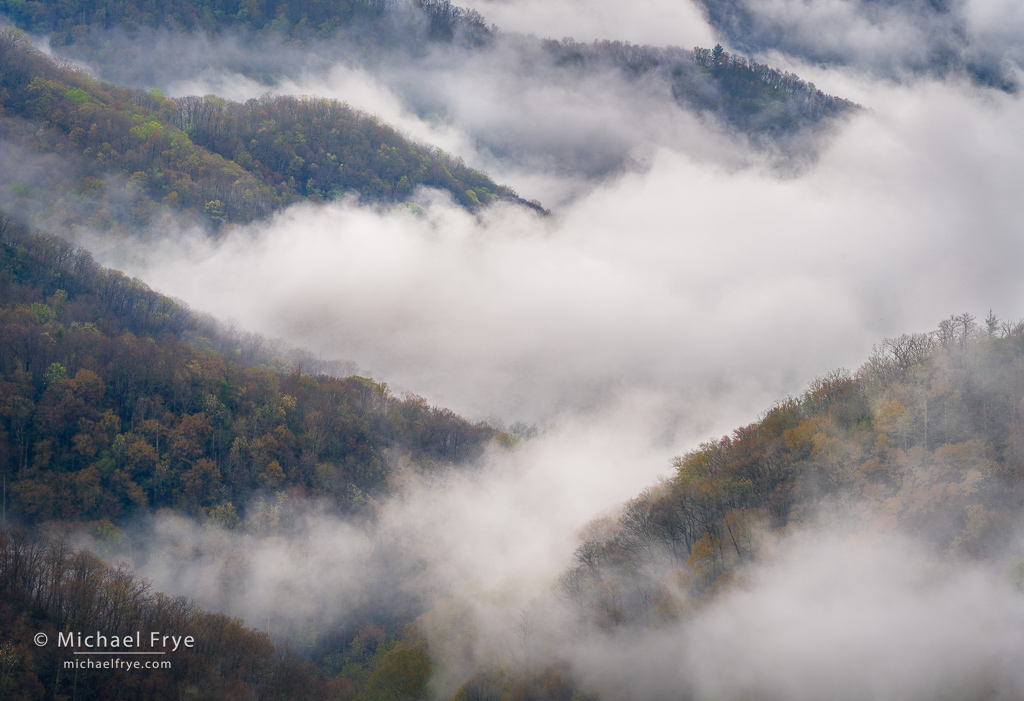 Misty ridges, Great Smoky Mountains NP, NC, USA