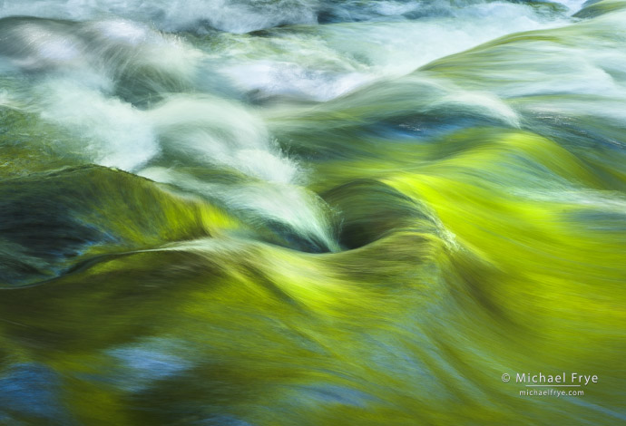 Cascade and spring reflections, Great Smoky Mountains NP, TN, USA
