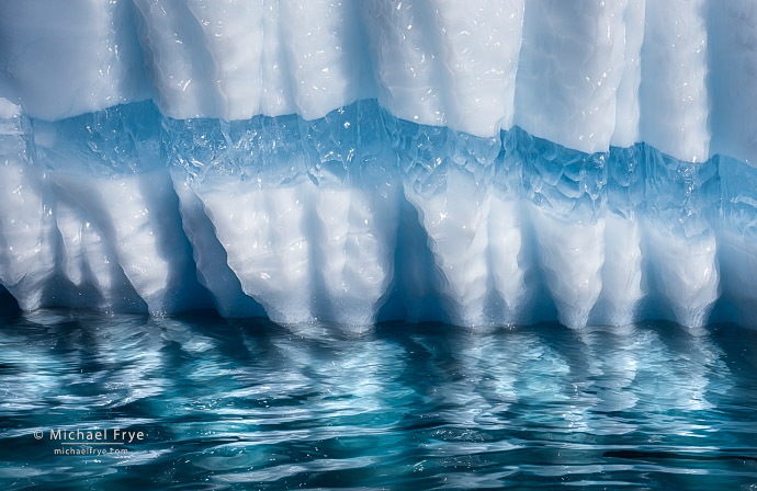Iceberg patterns, Antarctica