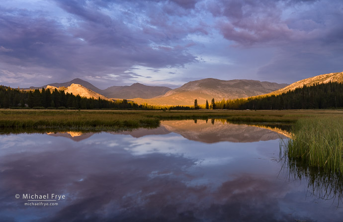 Sunset light, high country, Yosemite NP, CA, USA