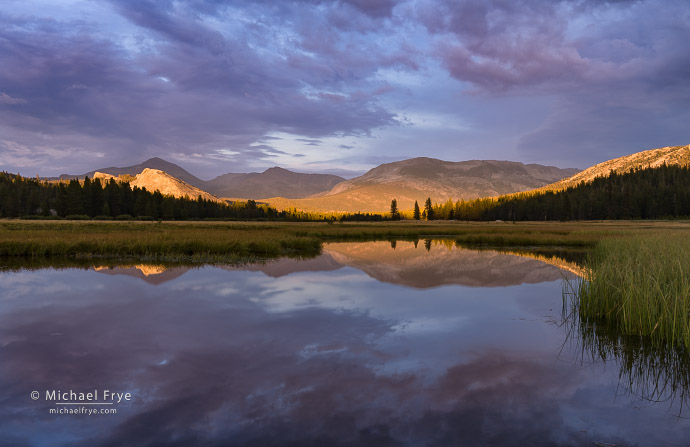 Sunset light, high country, Yosemite NP, CA, USA