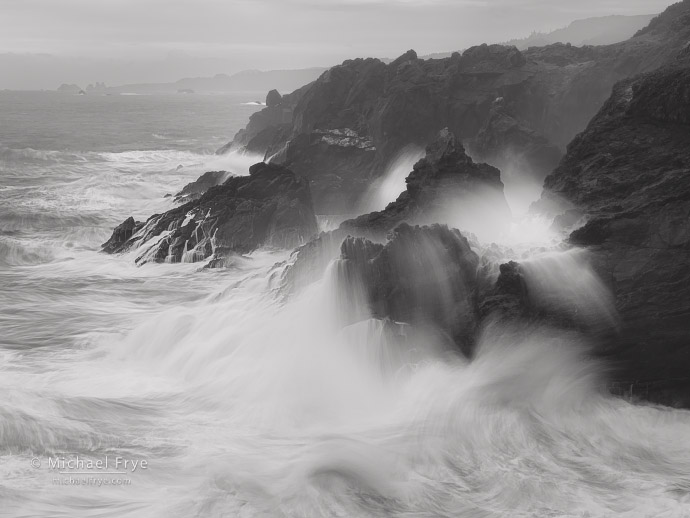 Wave splash, Oregon Coast, USA