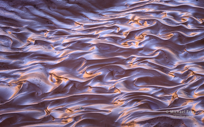 41. Mud patterns with reflected light, UT, USA