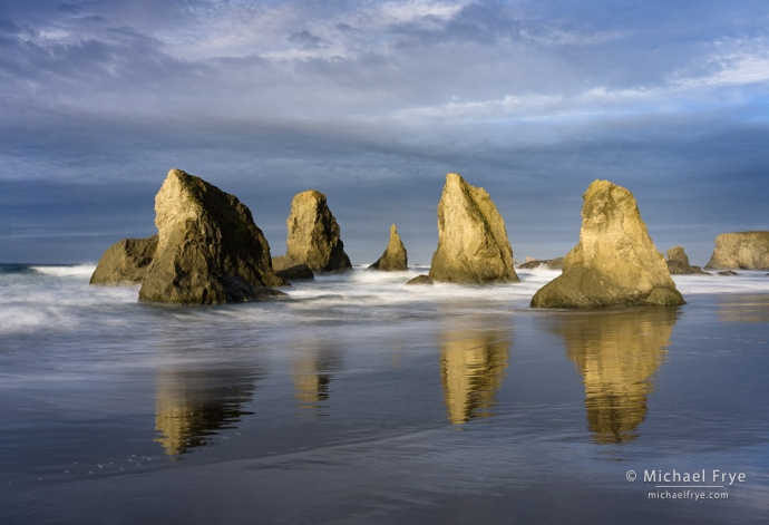 46. Sea stacks in morning light, Oregon Coast, USA