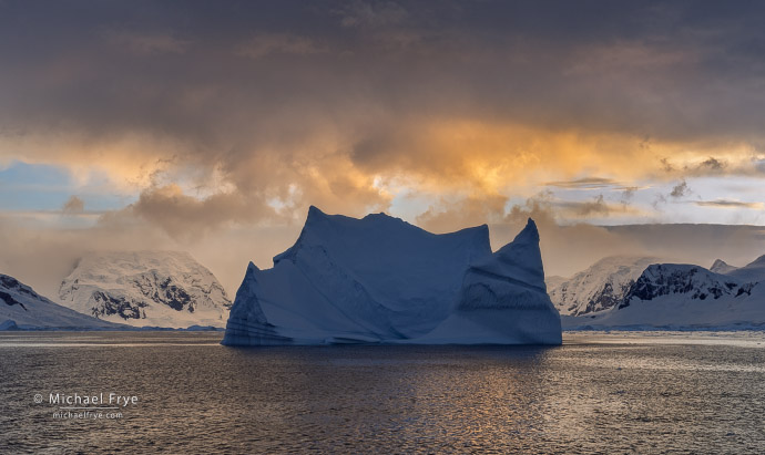 3. Iceberg at sunset, Antarctica