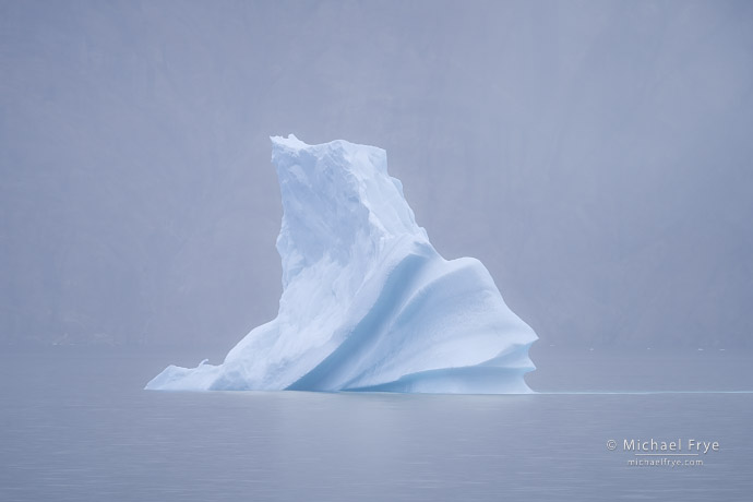 22. Iceberg in fog, Scoresby Sund, Greenland