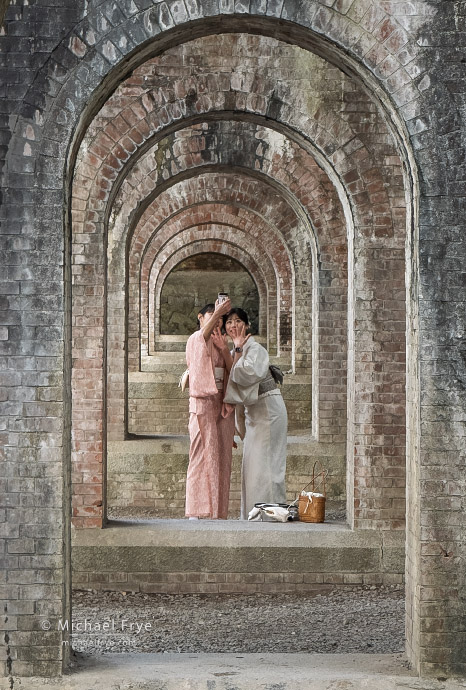 13. Aquaduct selfie, Kyoto, Japan