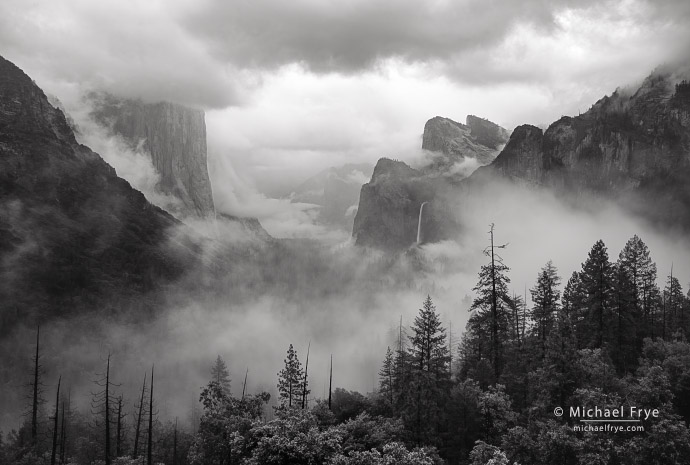 Stormy afternoon at Tunnel View, Yosemite NP, CA, USA
