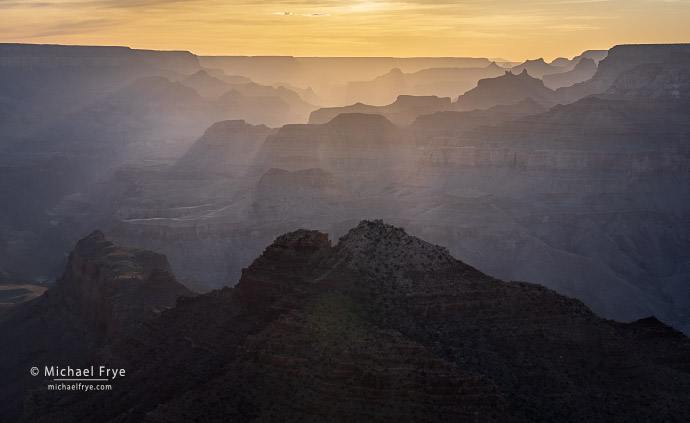 Sunset over the Grand Canyon, AZ, USA
