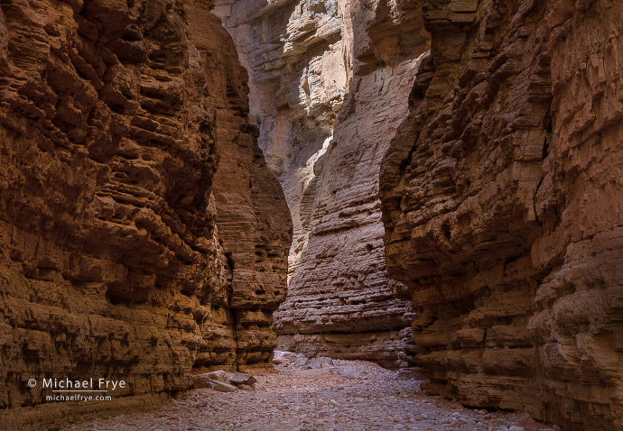 Shaft of light in a limestone canyon, Grand Canyon NP, AZ, USA