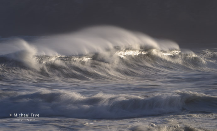 Wave form, northern California coast, USA